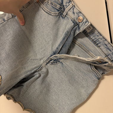 Stradivarius Shorts blau 36