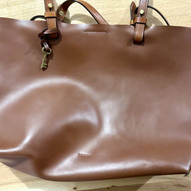 Braune Fossil-Shopper-Tasche