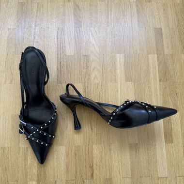 Escarpins slingback noirs