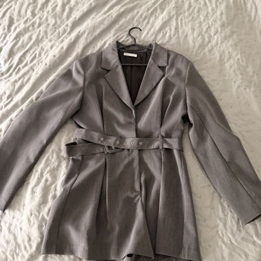 Blazer grigio Bershka