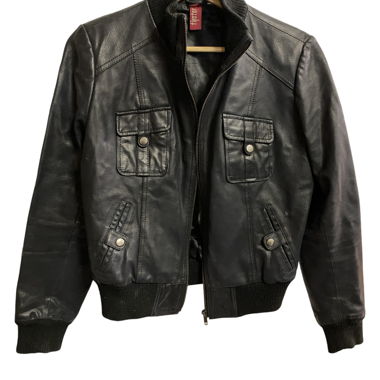 Vintage TIPSTER Echtleder-Bikerjacke