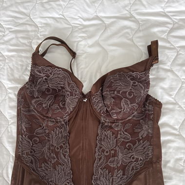 BROWN CORSET TOP