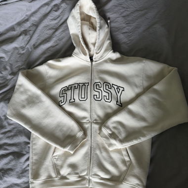 Stussy Zip Hoodie Beige