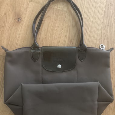 Sac cabas moyen Longchamp kaki 