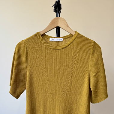 ZARA mustard colour dress, size M