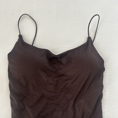 brown padded top