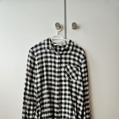 karrierte Hemdbluse 