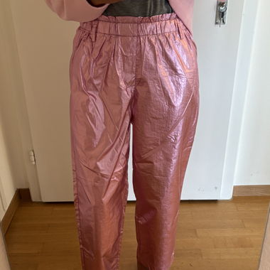 Rosa-Metallic Paperpag Hose