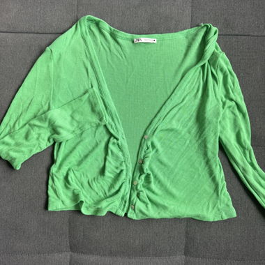 Fine Green Vest ZARA