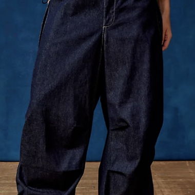 Weite navy Jeanshose, bolloon and baggy fit