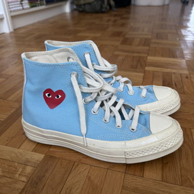 Converse x Comme des garçons bleu clair EUR 36.5