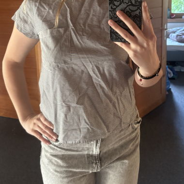 Mads Norgaard gestreiftes T-Shirt