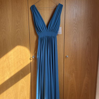 Türkises Festkleid lang S/M - Neu !