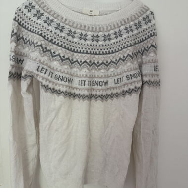 Maglione di lana bianco