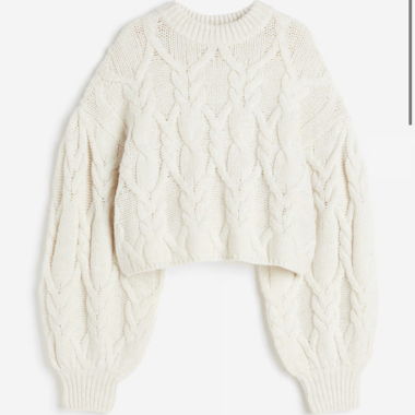 H&M Strickpullover Zopfmuster