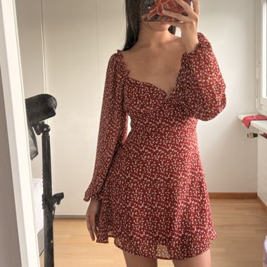 Red Minidress Flowers