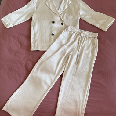 Ensemble blazer et pantalon plissé Zara