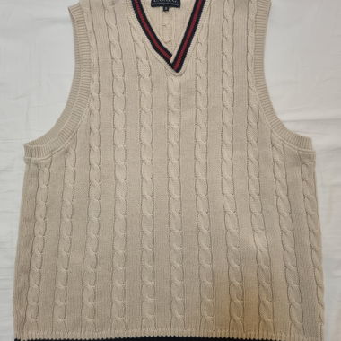 Gilet Vintage en Maille Cable