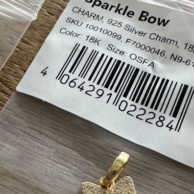 SPARKLE BOW Ninety-9 COLOR: 18K YELLOW GOLD