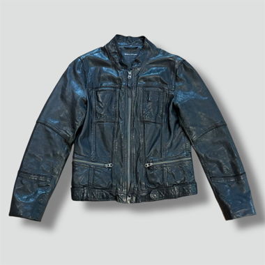 Marc'O Polo vintage black women's leather jacket