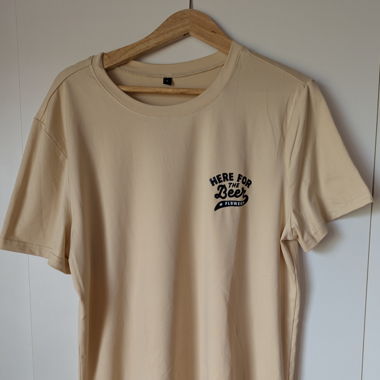 T-Shirt beige mit Aufdruck 