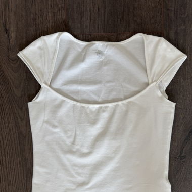 White baby tee