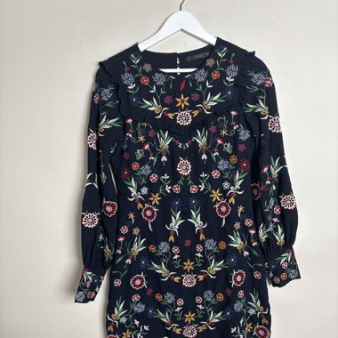 Zara Trafaluc Blumige Bluse