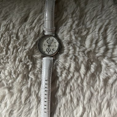 Fossil Chronograph with White Strap