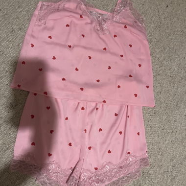 Pink Heart Pyjama Set