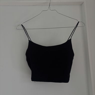 Crop top nero