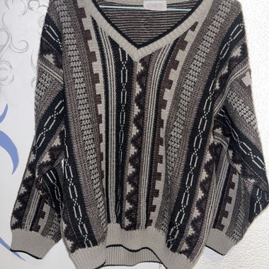 Maglione in maglia jacquard