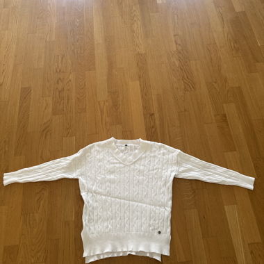 Pull en maille blanc