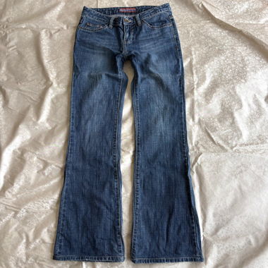 Low rise CACO bootcut blue denim jeans