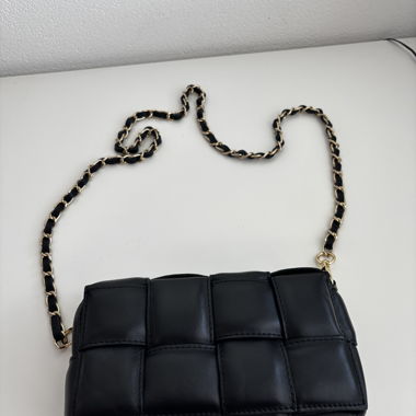 Padded Black Crossbody Bag