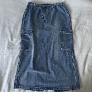 Gonna in denim cargo S H&M