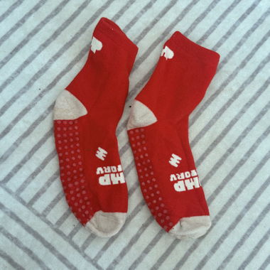 Red Non-Slip Socks
