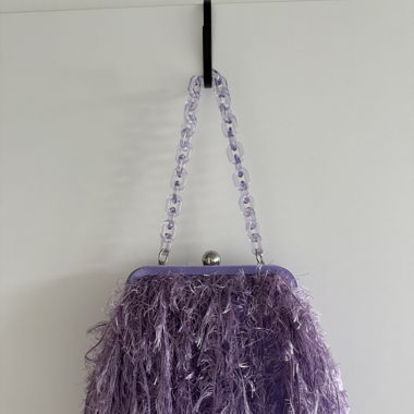 FRILLY LILAC PURSE - ASOS