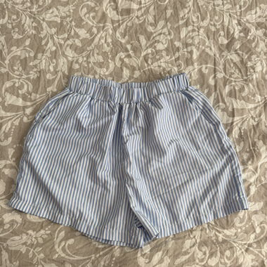 Blue Striped Shorts