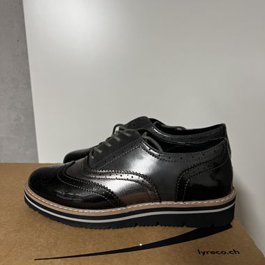 Chaussures à lacets Anna Field noir/argent