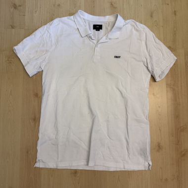 White Obey Polo