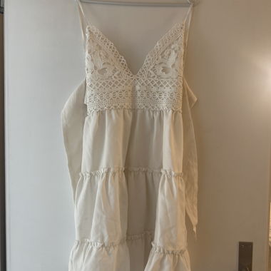 Weisses Spitzenkleid 36