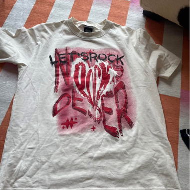 T shirt en coton motif cœur 