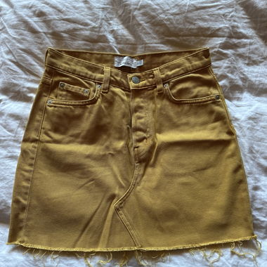 Jupe en jean mini jaune