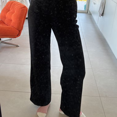 Schwarze High-Waist-Hose (Business)