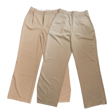Pantaloni in tessuto classici beige per il lavoro