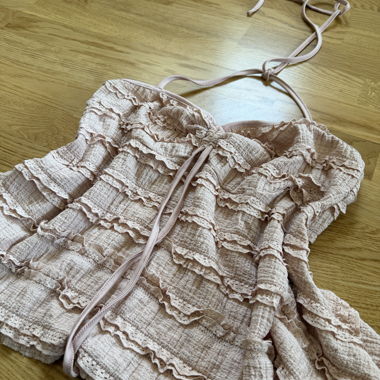 Pink Ruffle Top