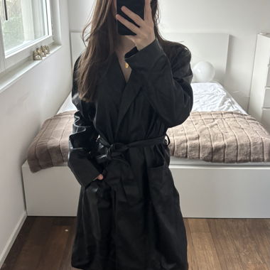 Manteau en similicuir noir ONLY taille S