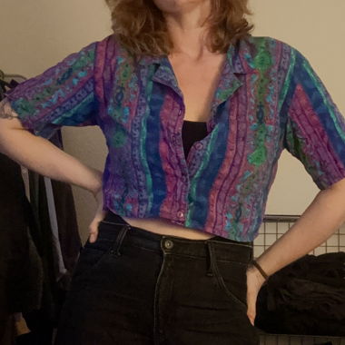 Chemise crop vintage
