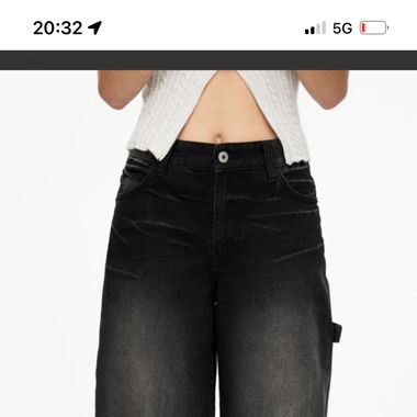 black pull&bear baggy skater jeans (carpenter)