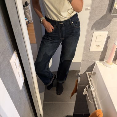 Jeans Zara wide leg vita bassa